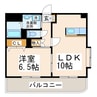 フェリーチェ水前寺 1LDKの間取り