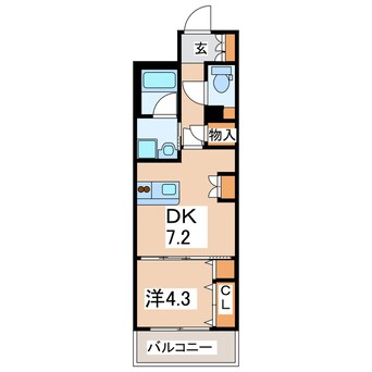 間取図 サンロージュ水前寺公園