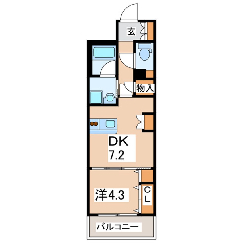 間取図 サンロージュ水前寺公園