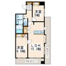 サンロージュ水前寺公園 2LDKの間取り