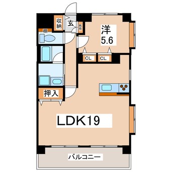 間取図 ダイアパレス水前寺スポーツパーク