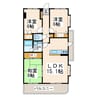 インフィニティ田迎 3LDKの間取り