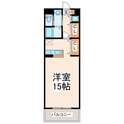 エヴァーグリーン水前寺西・参番館の間取図