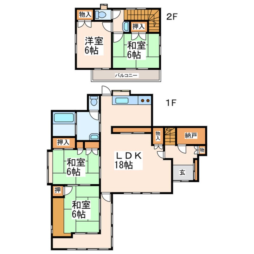 間取図 坂田貸家