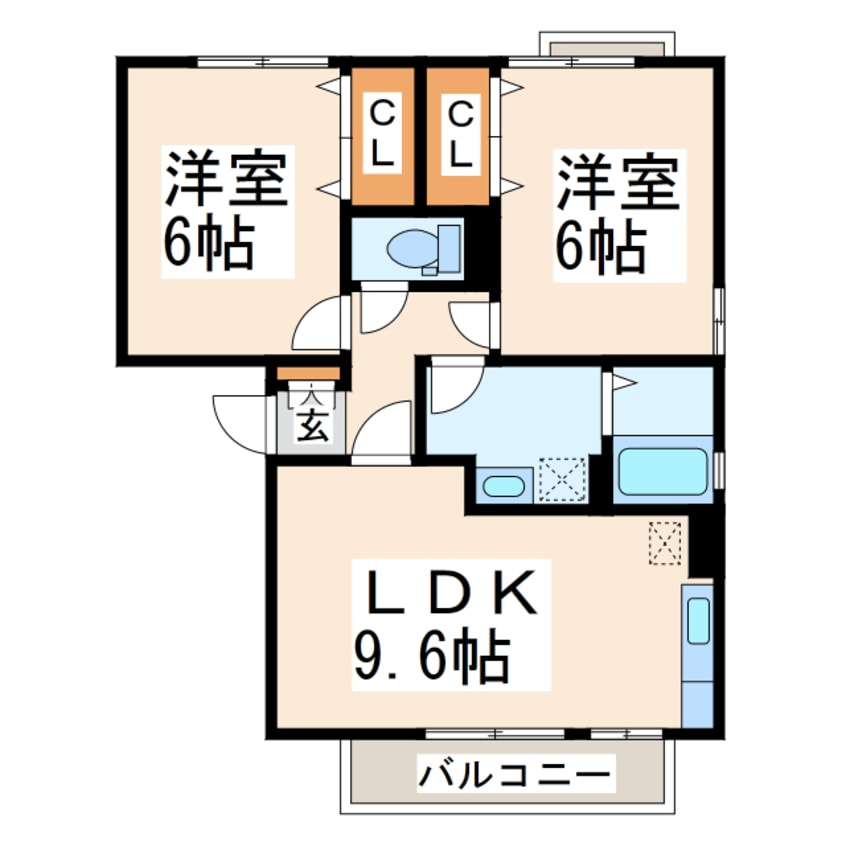 間取図 ドミール平成Ⅱ
