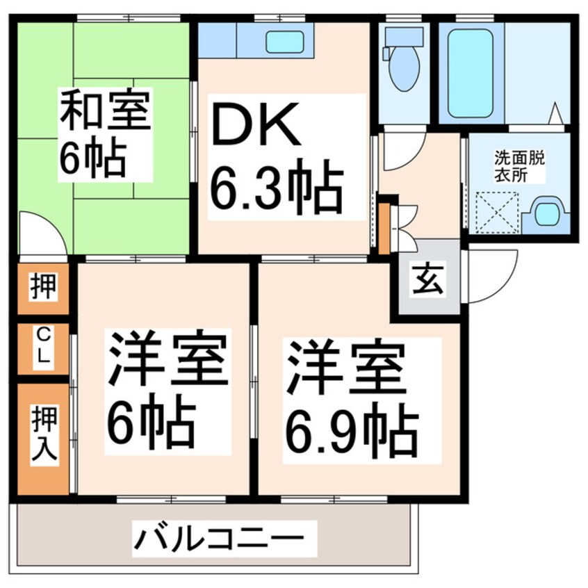 間取図 ラプラスいずみＡ棟