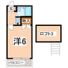 スカイコート 1Kの間取り