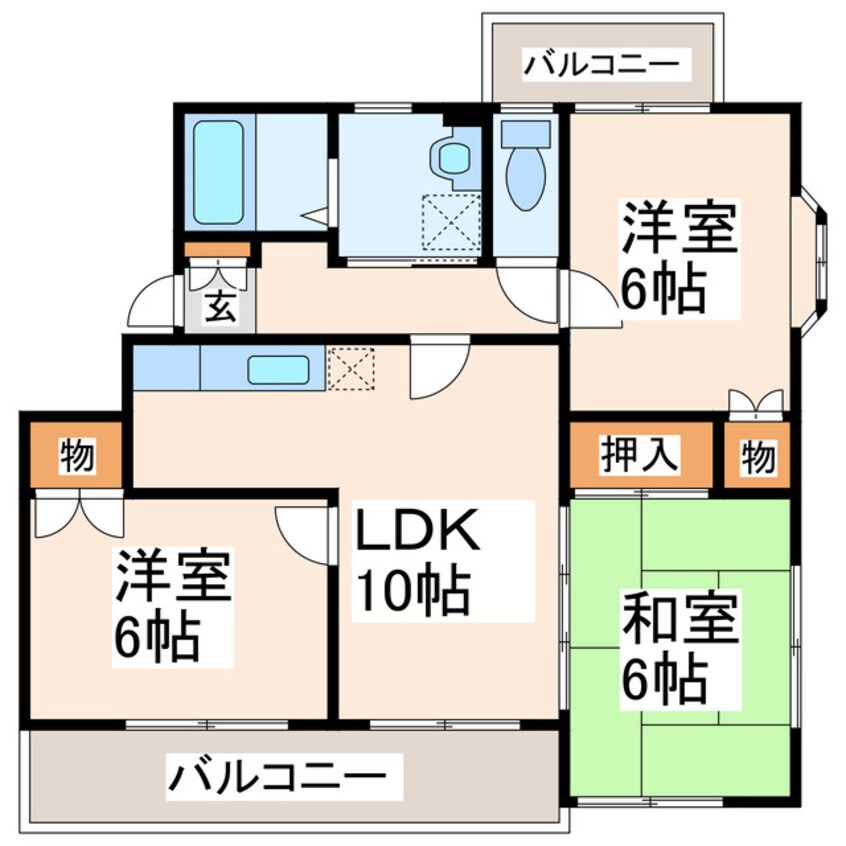 間取図 パークサイドＲＴⅠ