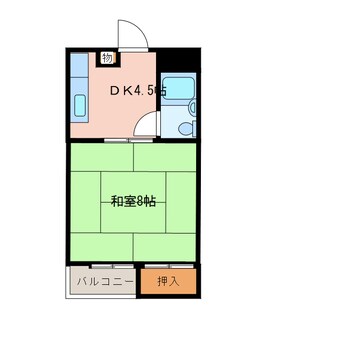 間取図 クリスタルコーポ白山