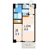 リファレンス九品寺 1LDKの間取り