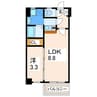 リファレンス九品寺 1LDKの間取り