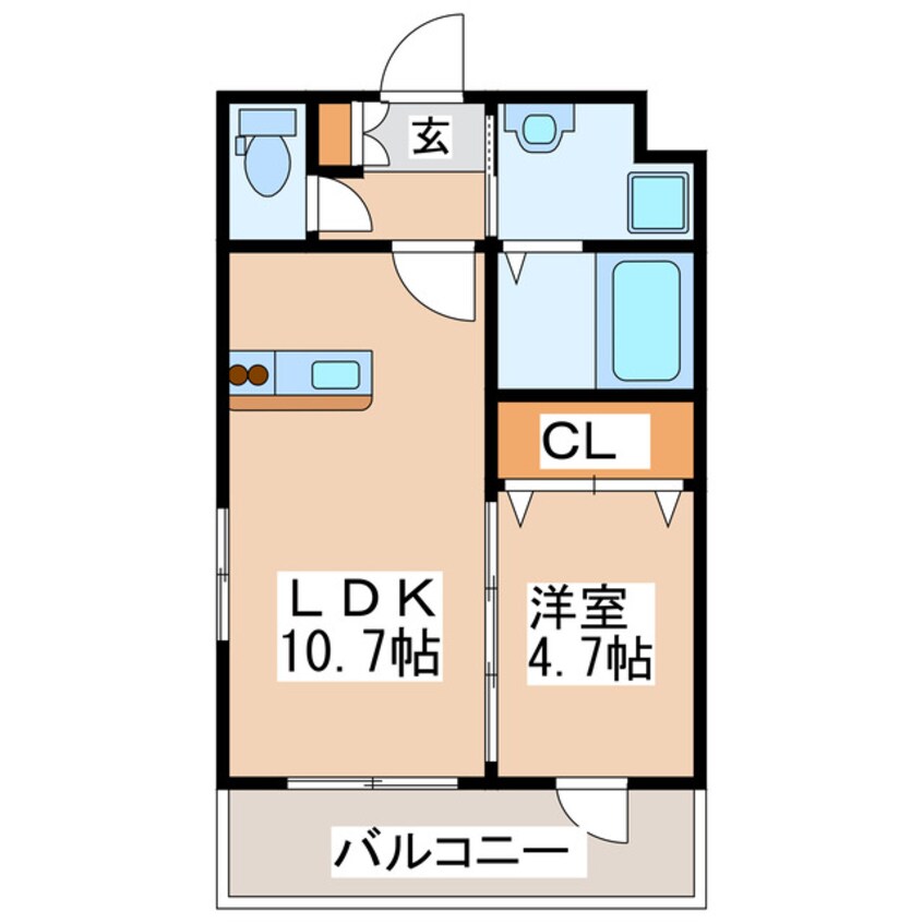 間取図 アクシス新屋敷