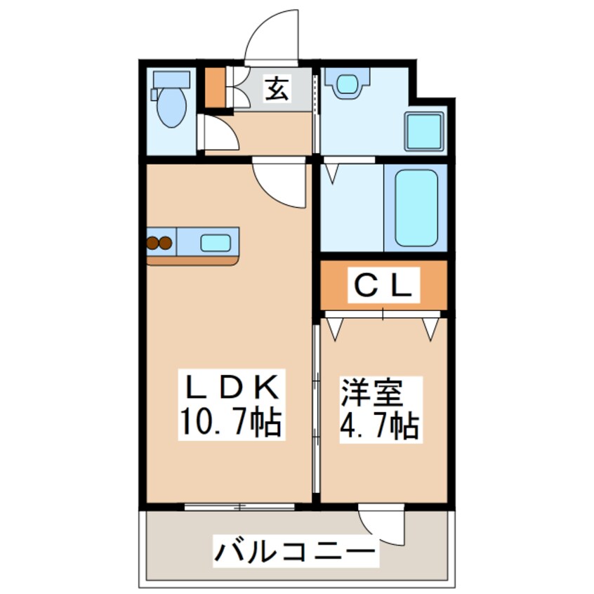 間取図 アクシス新屋敷