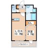 アクシス新屋敷 1LDKの間取り