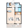 アクシス新屋敷 1LDKの間取り