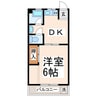 幸ハイツ 1DKの間取り