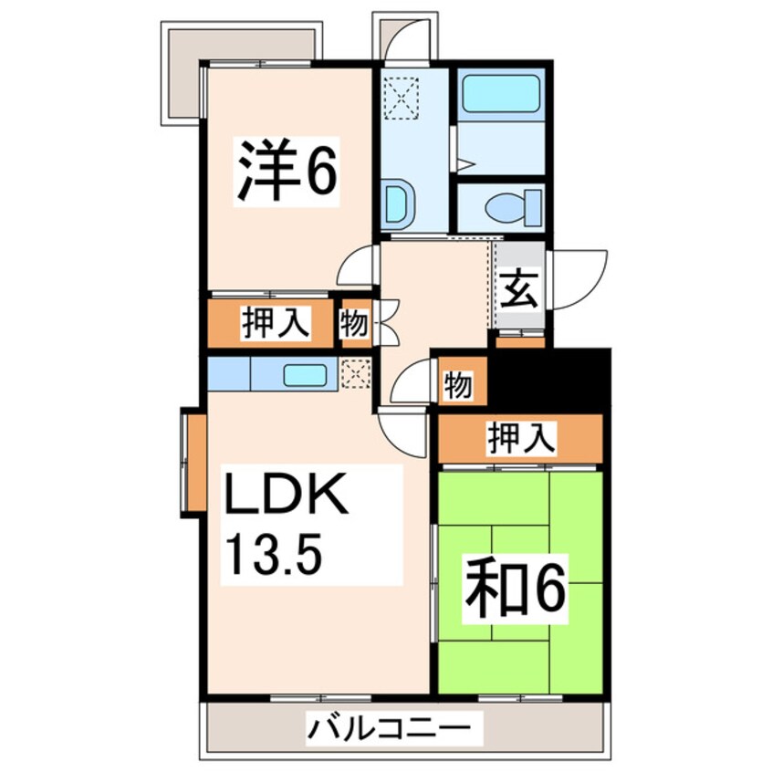 間取図 エスポワール園田Ⅱ