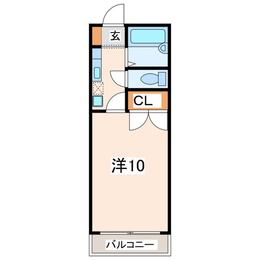 間取図 カナルドゥ水前寺Ⅱ