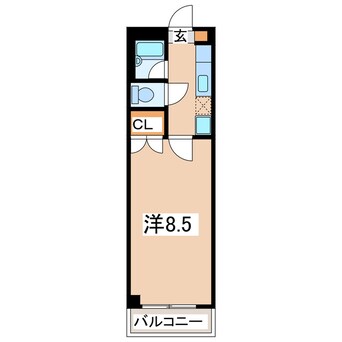 間取図 カナルドゥ水前寺Ⅱ