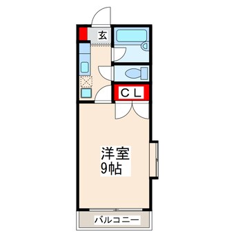 間取図 カナルドゥ水前寺Ⅱ