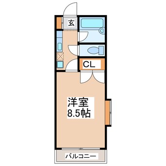 間取図 カナルドゥ水前寺Ⅱ