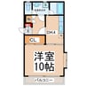 ＡＩＧＬＥ九品寺 1DKの間取り