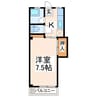 コーポ静香 1Kの間取り