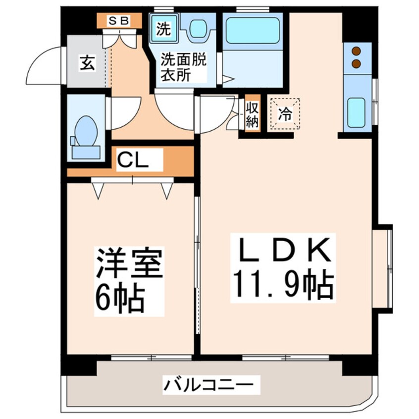 間取図 セルジュ水前寺公園