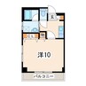 グレイス出水 1Kの間取り