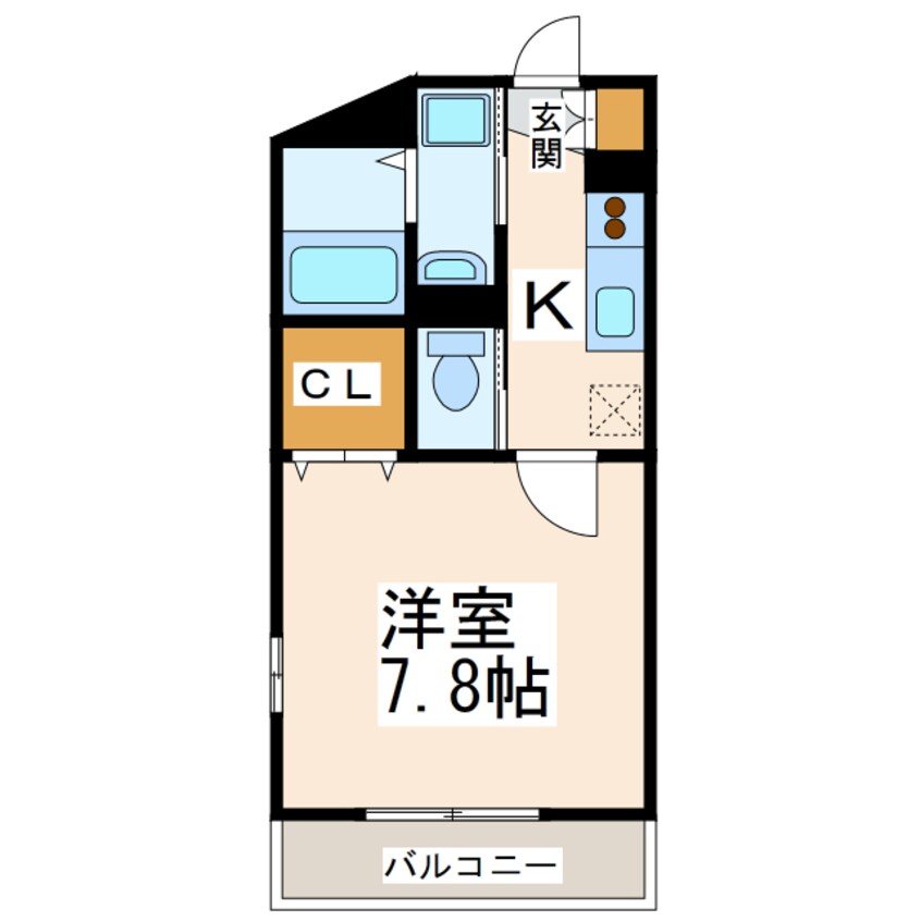 間取図 カルフールＢ.Ｃ白山