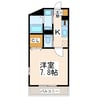 カルフールＢ.Ｃ白山 1Kの間取り