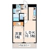 パンダビル 1LDKの間取り