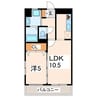 パンダビル 1LDKの間取り