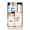 パンダビル 1LDKの間取り