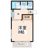 水前寺友誠ビル 1Kの間取り