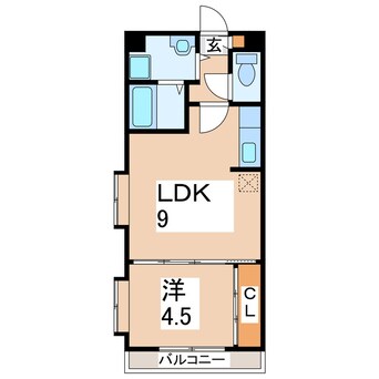 間取図 モン・プレジール大江