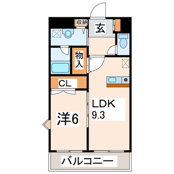 間取図 産交バス（熊本市）/保田窪一丁目 徒歩4分 1階 築22年