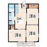 ニューシティ出水 3DKの間取り