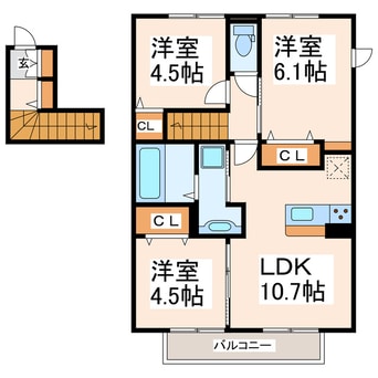 間取図 メゾン・フローラB