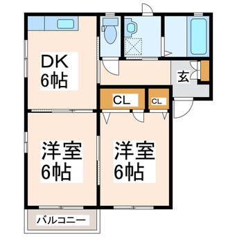 間取図 ファミール琴平