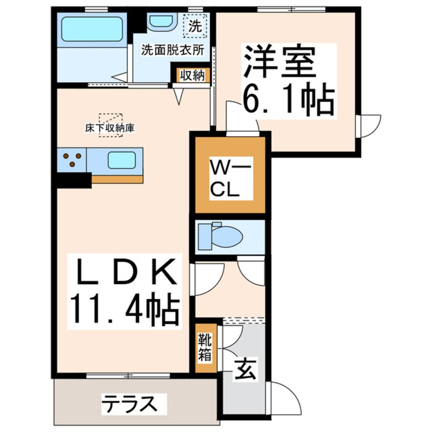 間取図 エムビレッジA