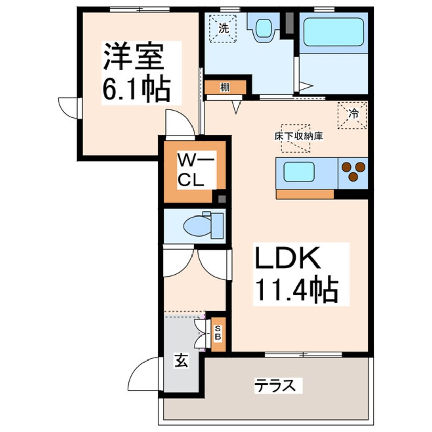 間取図 エムビレッジA