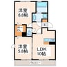 サニーホームズ８８ 2LDKの間取り