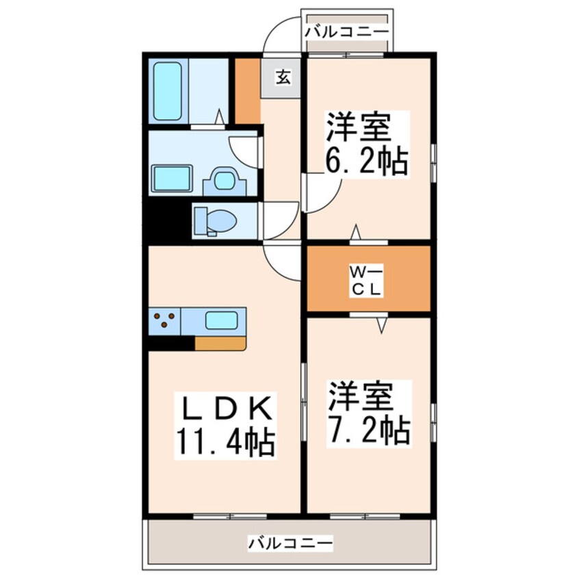 間取図 クロノス31田井島