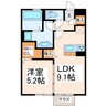 ドミールwithD 1LDKの間取り