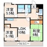 ロマネスク新屋敷 3LDKの間取り