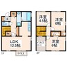 熊本市営バス/上保田窪 徒歩4分 1-2階 築14年 3LDKの間取り