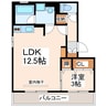 セジュール・マイ 1LDKの間取り