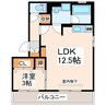 セジュール・マイ 1LDKの間取り