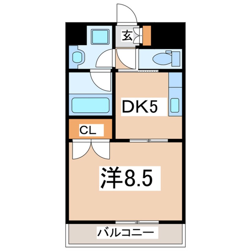 間取図 キャッスル水前寺